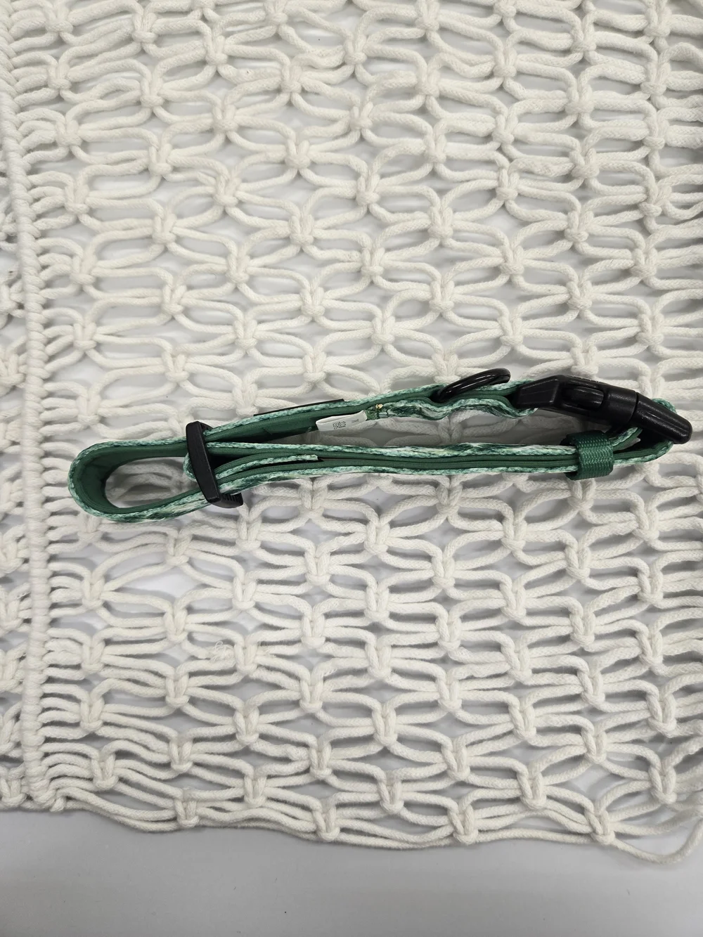 Sassy Woof Green Leaf Pattern Dog Collar - MEDIUM